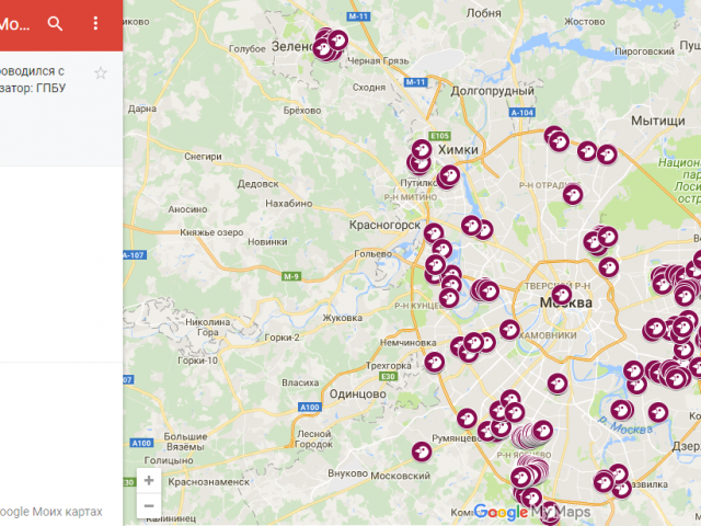 Сайт дня: интерактивная карта певчих птиц Москвы
