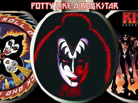 Вещь дня: крышка унитаза с альбомом группы KISS