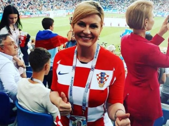Президент Хорватии на русском языке попросила россиян болеть за хорватскую сборную