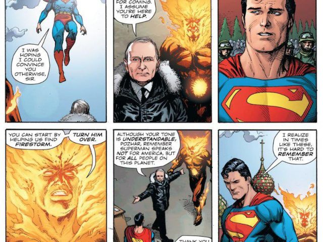 DC Comics выпустили комикс о встрече Путина с Суперменом
