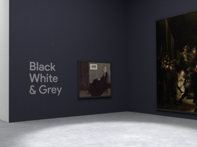 Google открыл виртуальную галерею. Картины в ней размещены по цветам