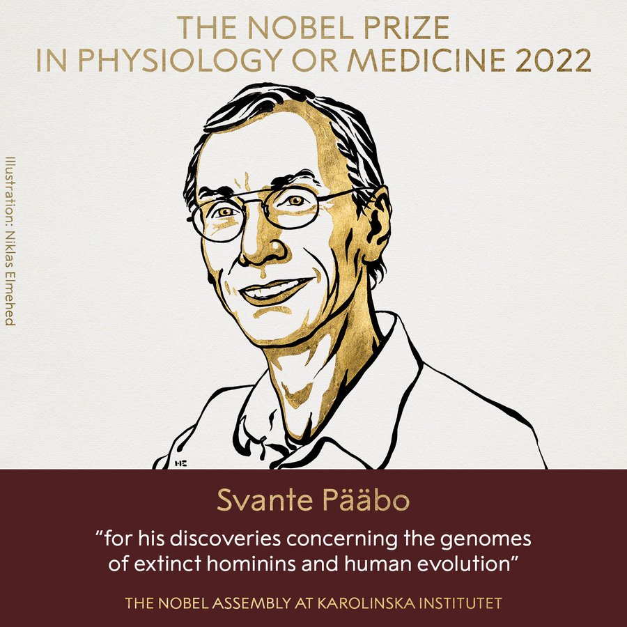 Нобелевскую премию по физиологии и медицине присудили шведскому биологу за изучение древних людей