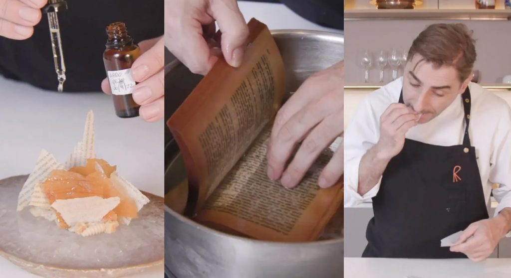 Шеф-кондитер из мишленовского ресторана приготовил пудинг со вкусом старой книги