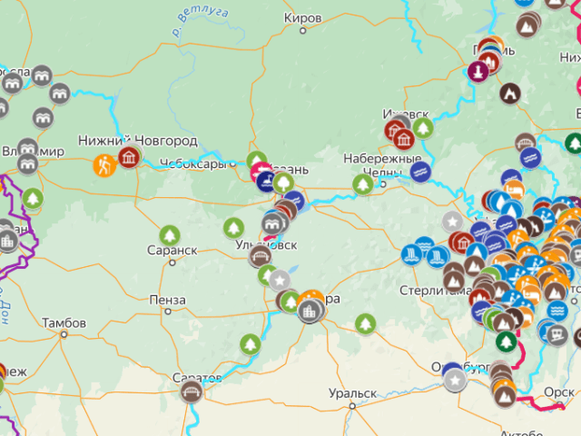 Находка: интерактивная онлайн-карта России для любителей походов и автопутешествий