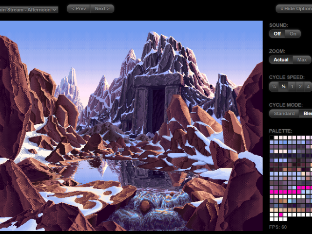 Сайт дня: слушать шум моря, рассматривая восьмибитные пейзажи