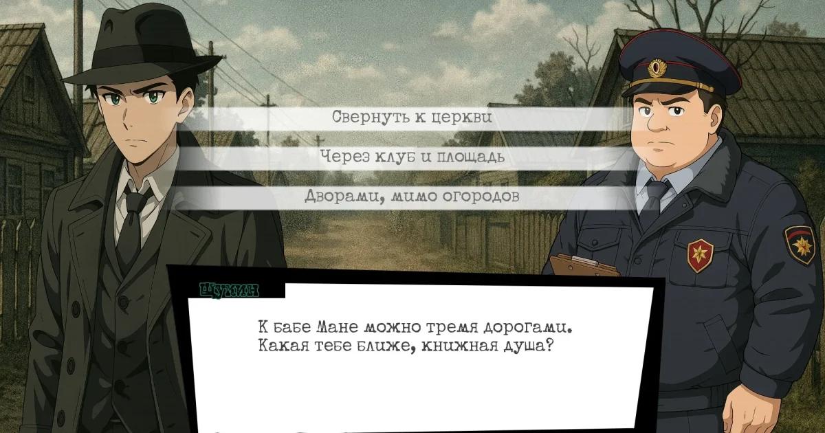 Игра дня: детективная визуальная новелла о загадках деревни Греховка