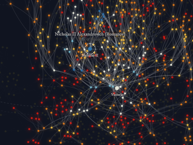Находка дня: интерактивное генеалогическое древо аристократических семей