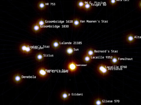 Сайт дня: исследовать сотни тысяч звезд во время космического веб-путешествия