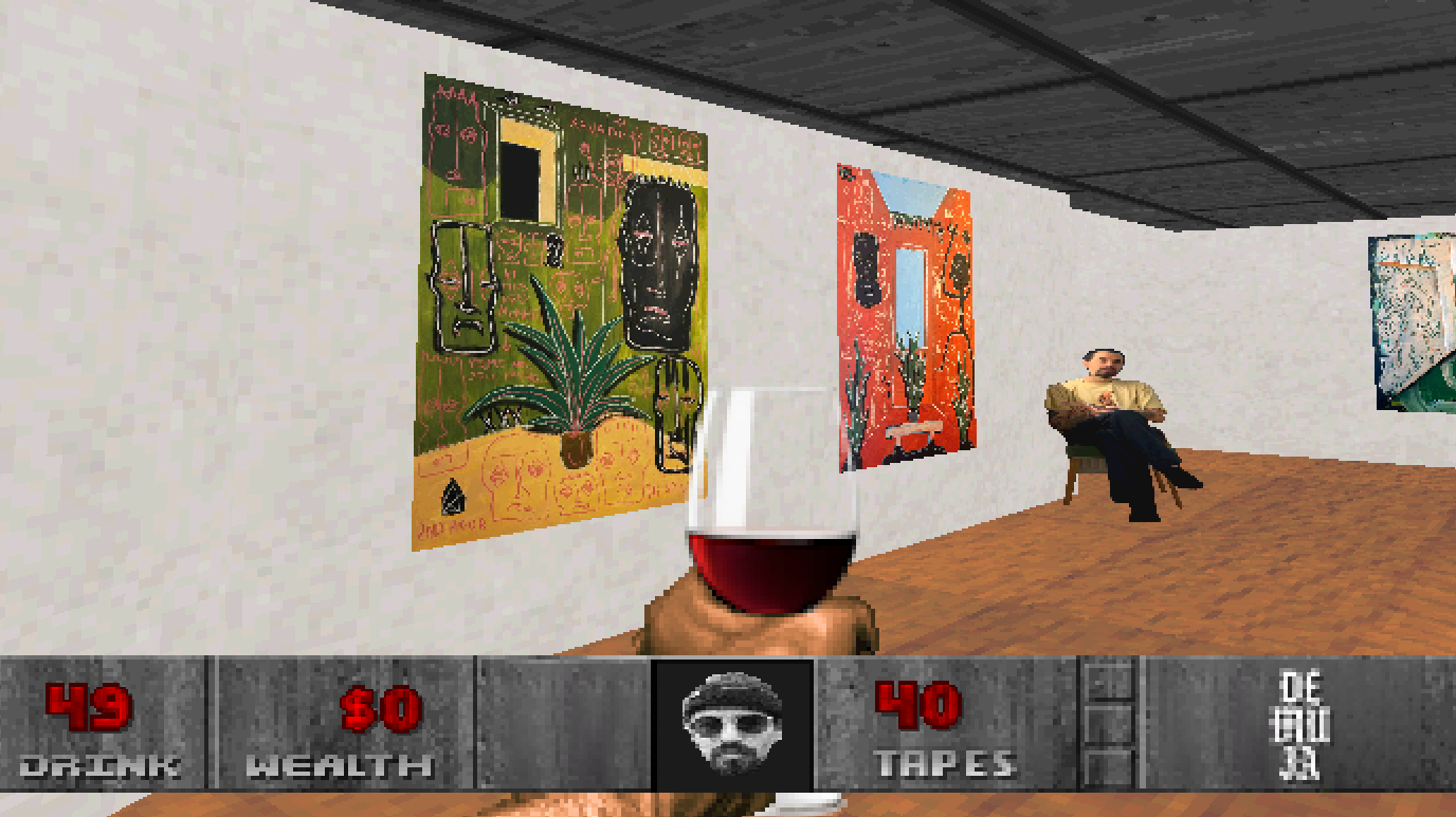 виртуальная выставка  в стиле Doom BERNISSAGE