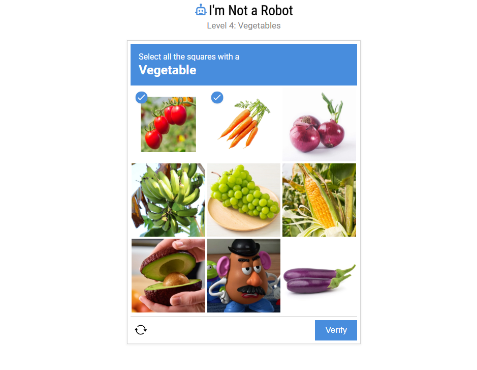 смешные веб-игры, I’m Not a Robot, капча