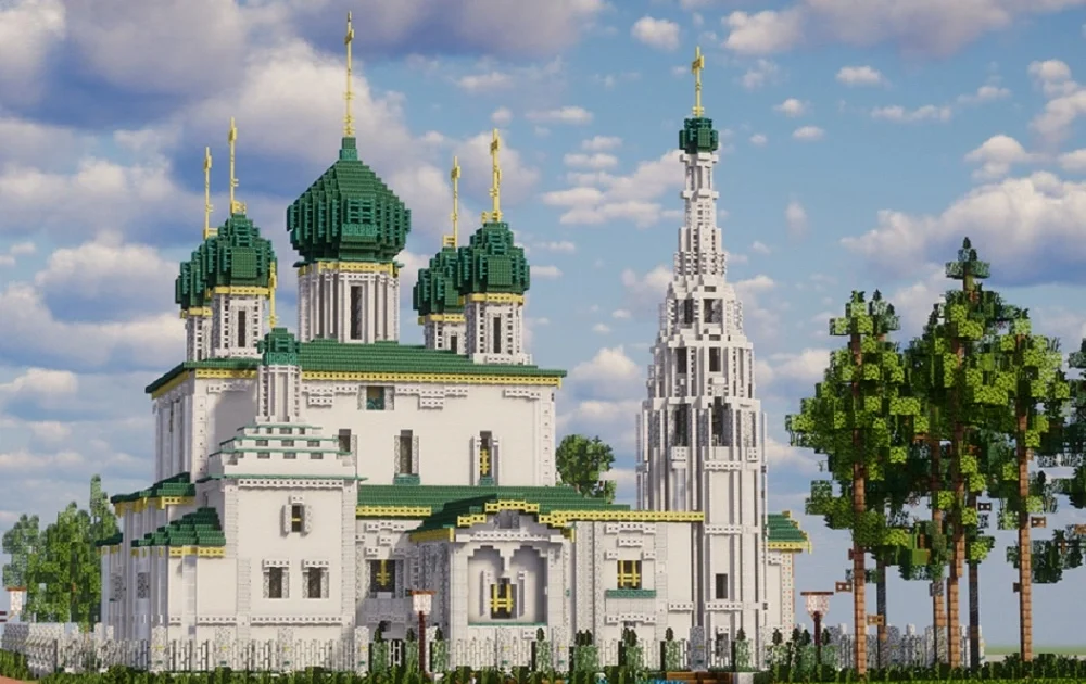 На цифровой копии Земли в Minecraft появились ярославские храмы