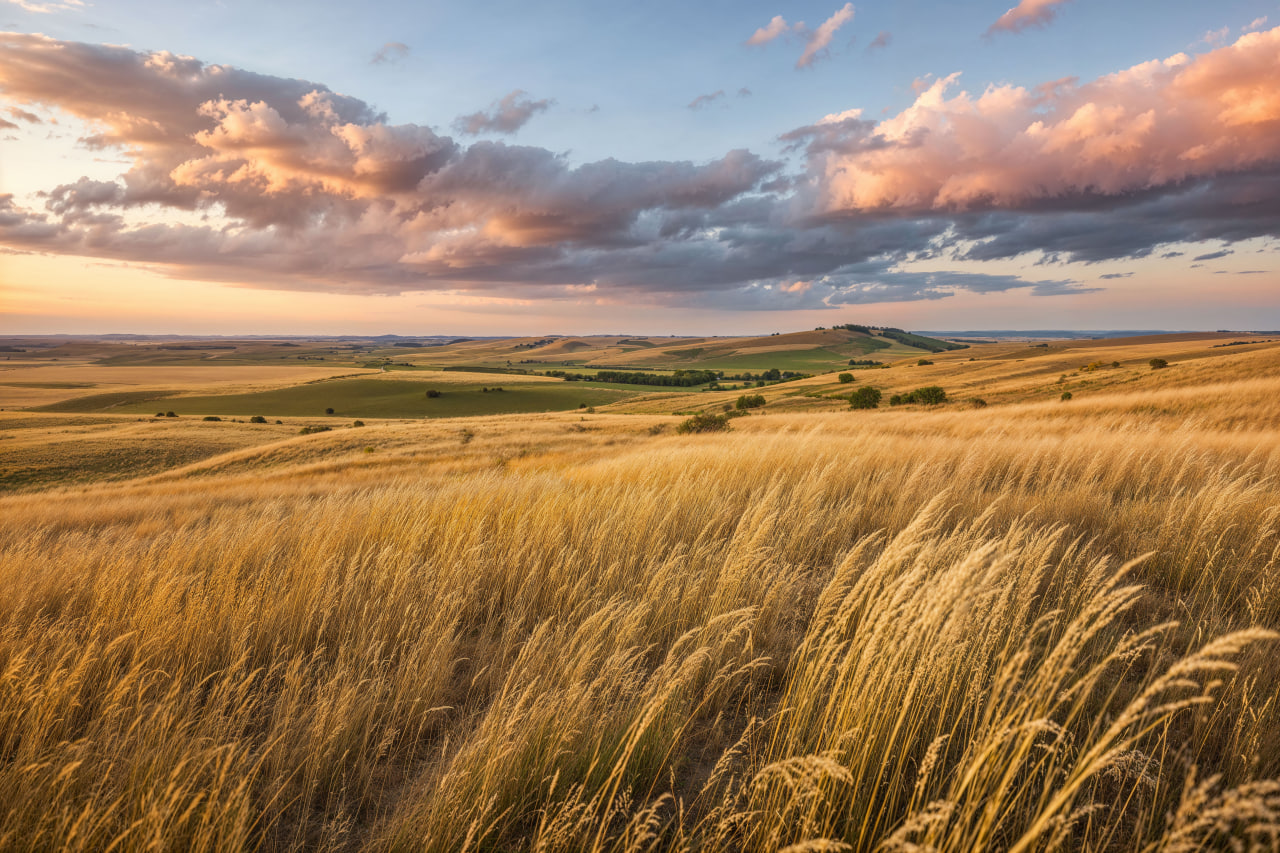 поле, зерно, изображение ии, искусственные интеллект