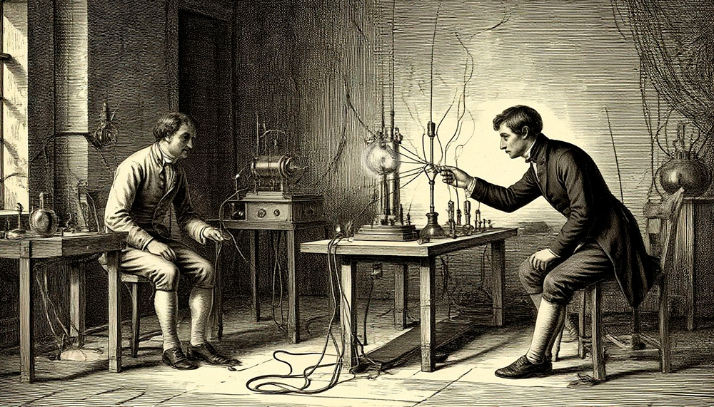 эксперименты с электричеством XIX век