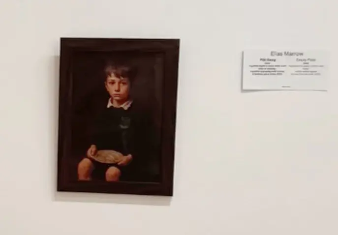 ИИ картина в музее