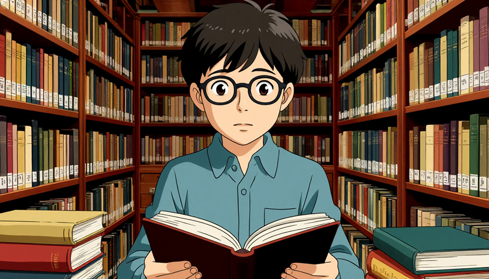 гарри поттер, в стиле миядзаки, чтение, книги
