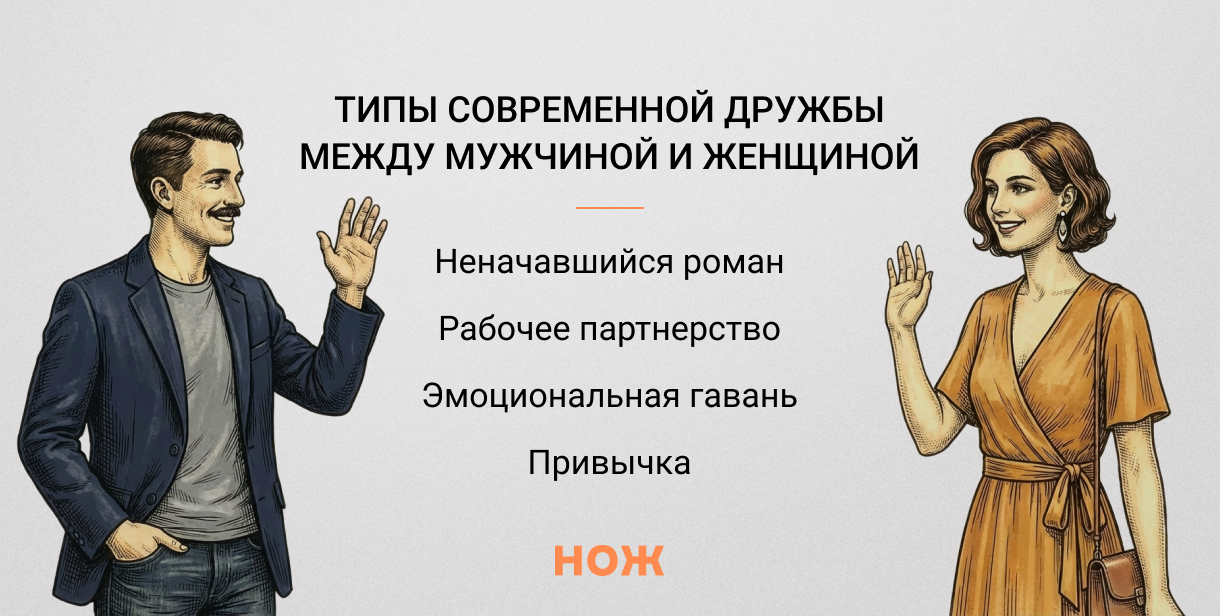 Типы дружбы между мужчиной и женщиной