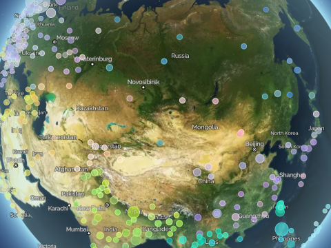 Сайт дня: народные песни жителей разных стран на одном виртуальном глобусе