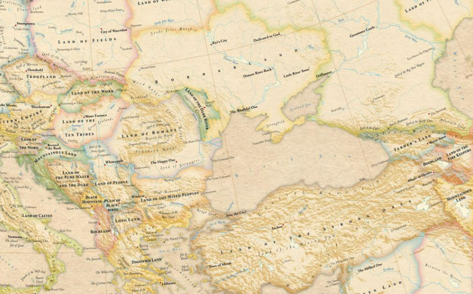 Atlas of True Names, древние топонимы, старинные карты