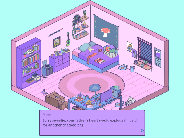 Игра дня: помочь подростку, уезжающему из отчего дома, собрать вещи