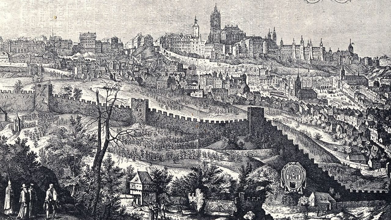 прага, гравюра