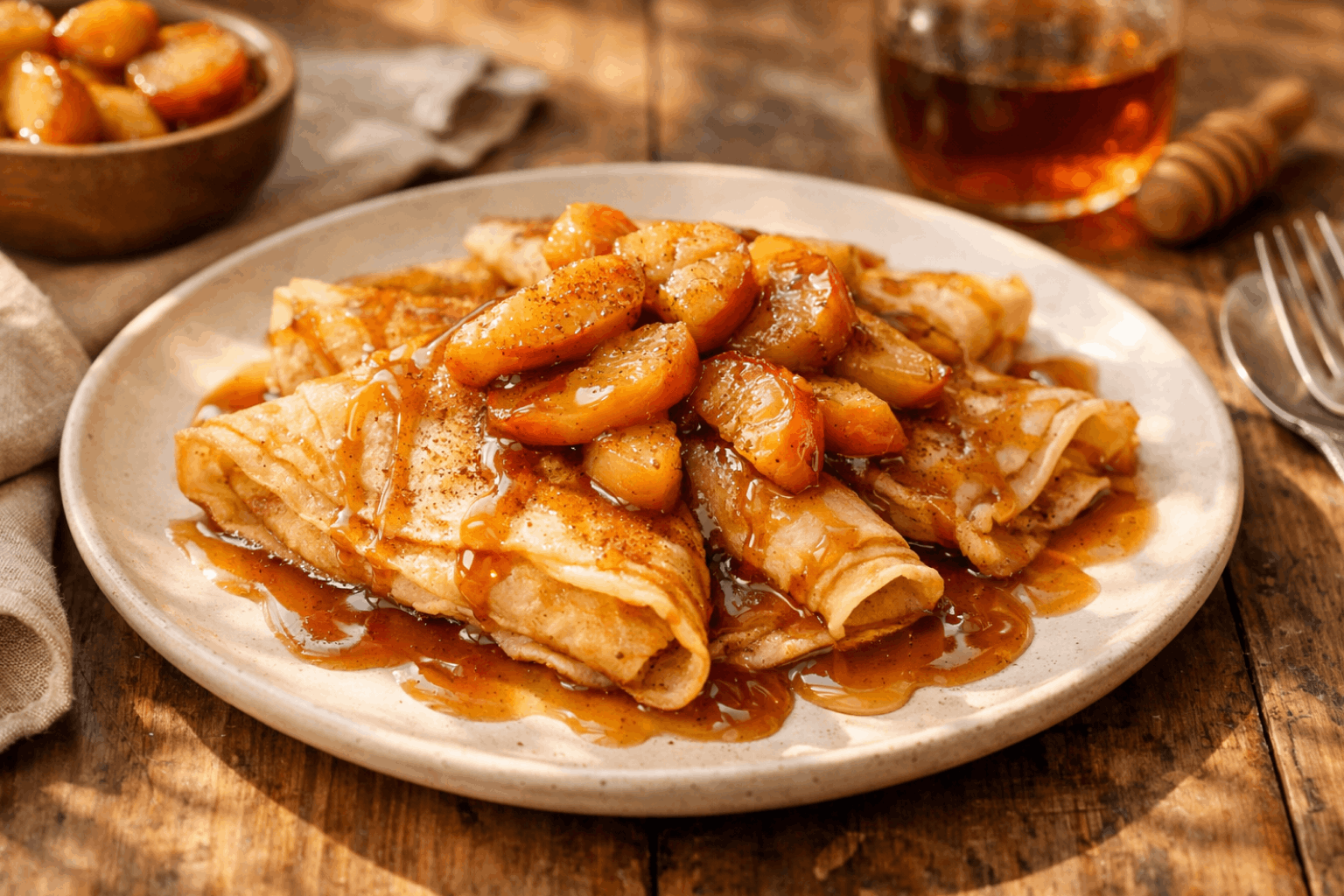 Блинчики с яблоком