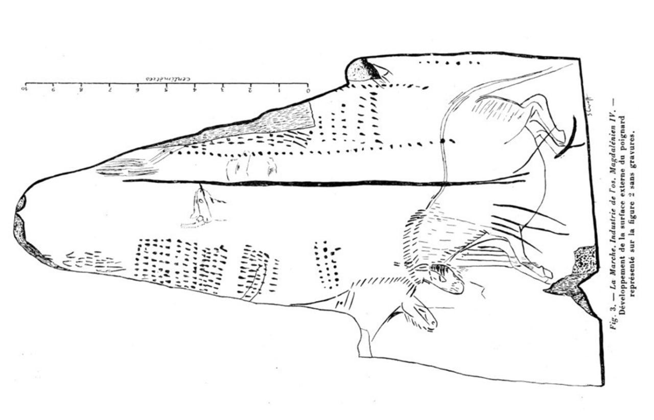 пещера ла-марш, археология