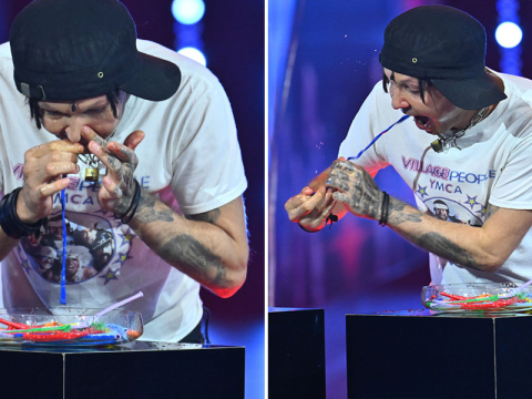 Фото: австриец показал необычный фокус и попал в книгу рекордов