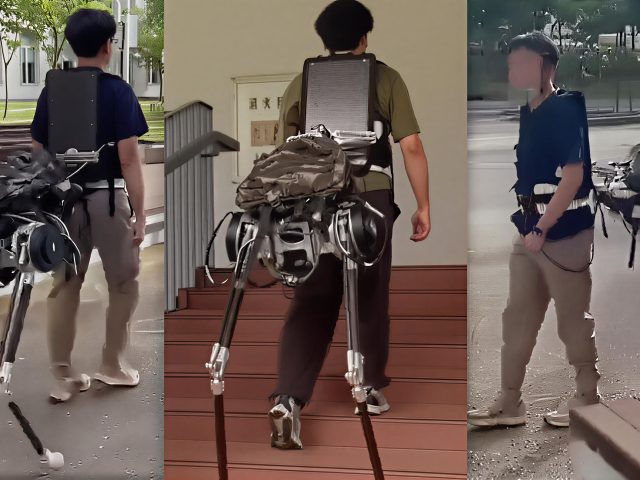 Китайские инженеры изобрели робота-кентавра — необычную альтернативу рюкзакам