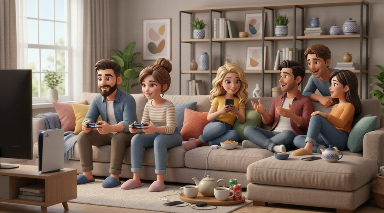 Коммуны, проживание с друзьями