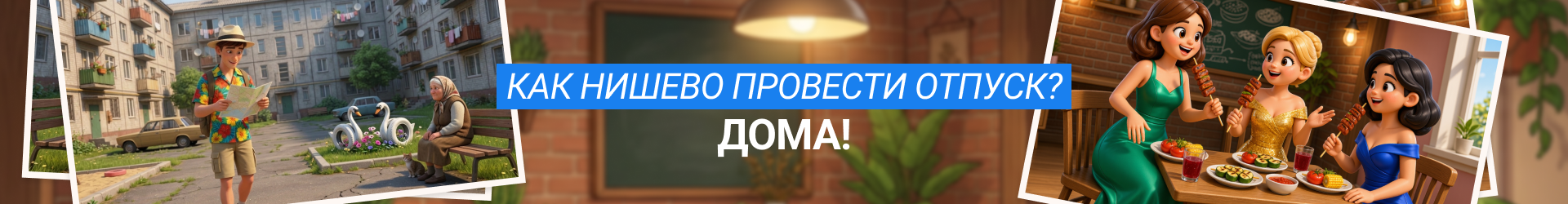 Как нишево провести отпуск дома-Билборд