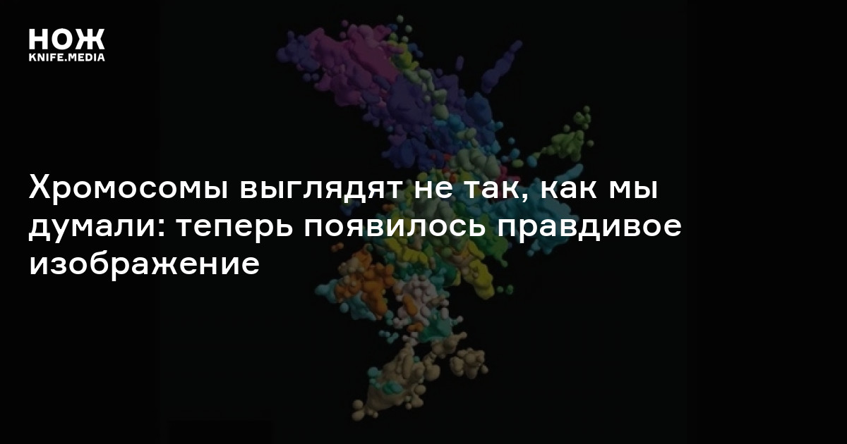 Хромосомы выглядят не так, как мы думали: теперь появилось правдивое ...