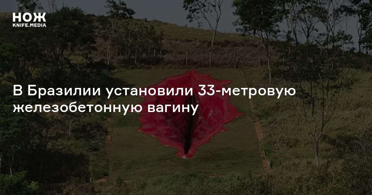 В Бразилии установили 33-метровую железобетонную вагину — Нож