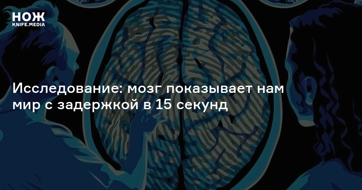 Исследовать мозг. Мозг воспринимает мир с 15 секундной задержкой.