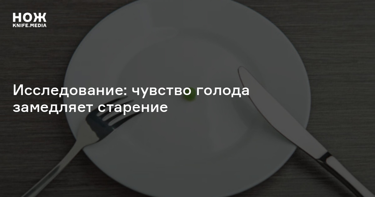 Исследование: чувство голода замедляет старение — Нож