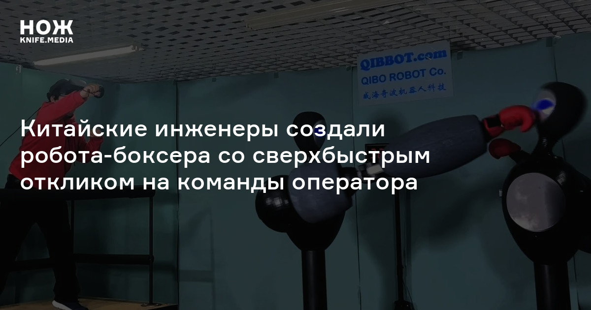 Китайские инженеры создали робота-боксера со сверхбыстрым откликом на ...