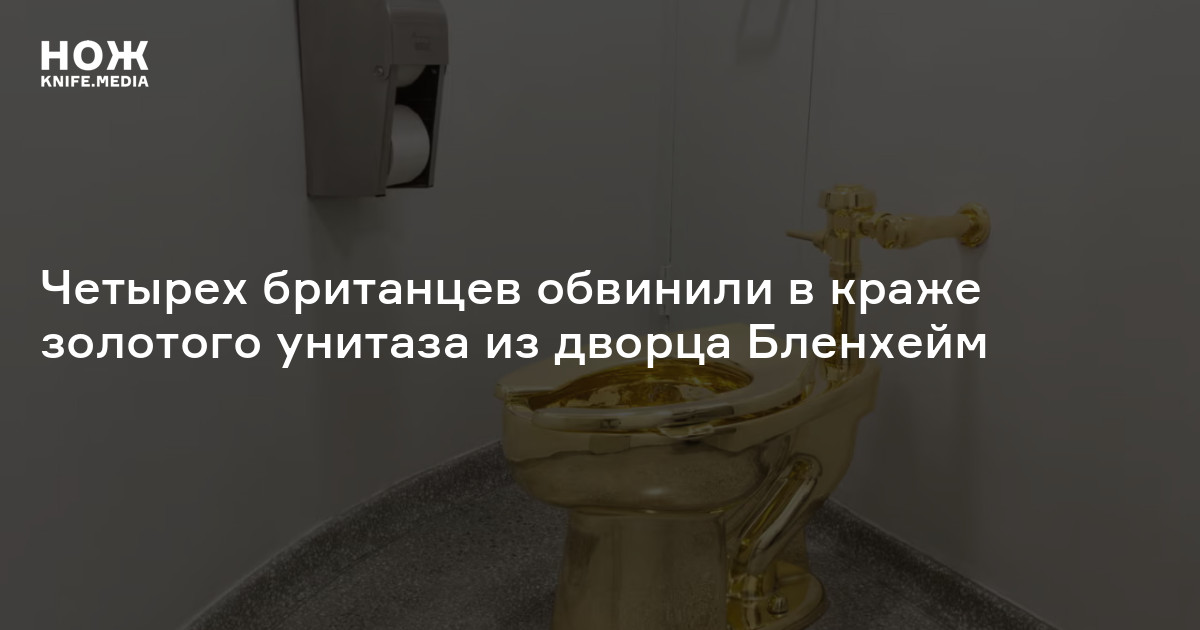 Четырех британцев обвинили в краже золотого унитаза из дворца Бленхейм ...