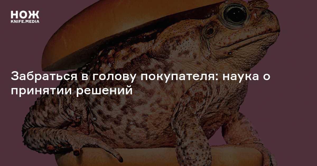 Забраться в голову покупателя: наука о принятии решений