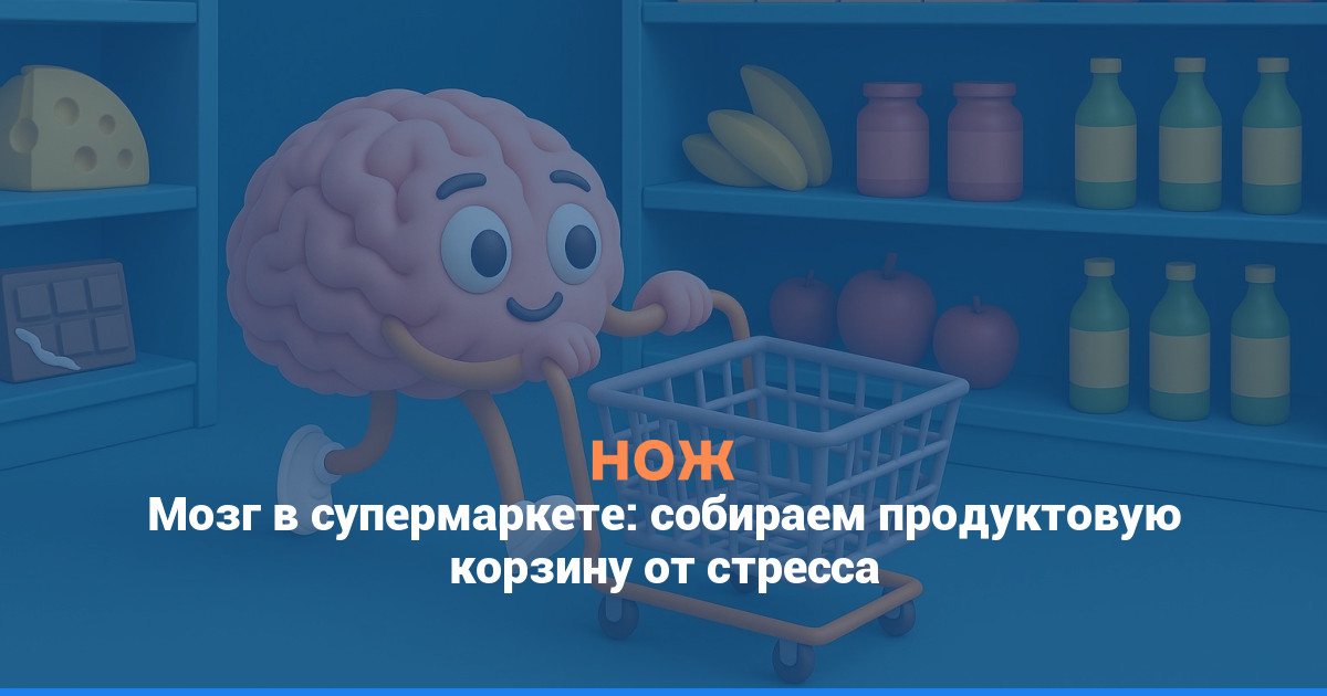 Мозг в супермаркете: собираем продуктовую корзину от стресса