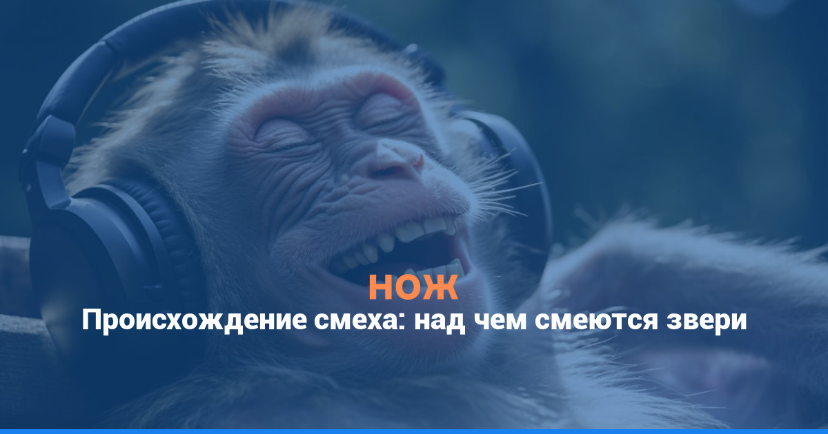 Происхождение смеха: над чем смеются звери