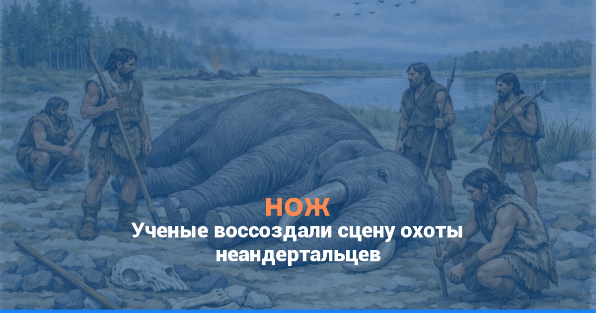 Ученые воссоздали сцену охоты неандертальцев