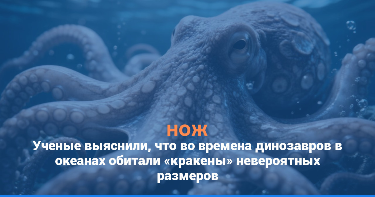 Ученые выяснили, что во времена динозавров в океанах обитали «кракены» невероятных размеров