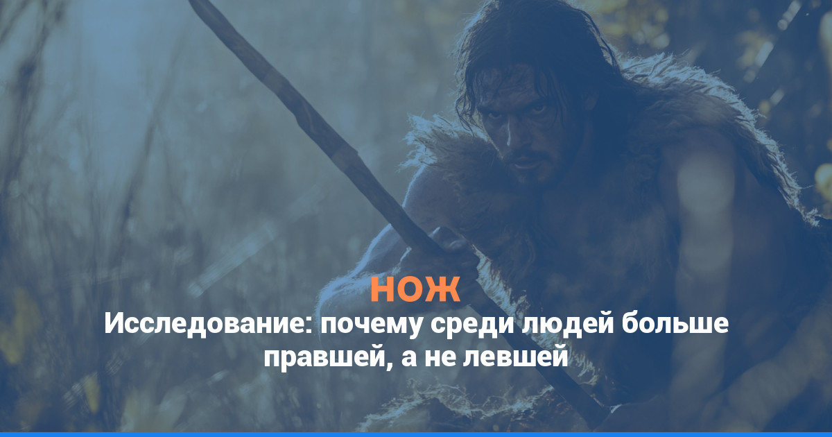 Исследование: почему среди людей больше правшей, а не левшей