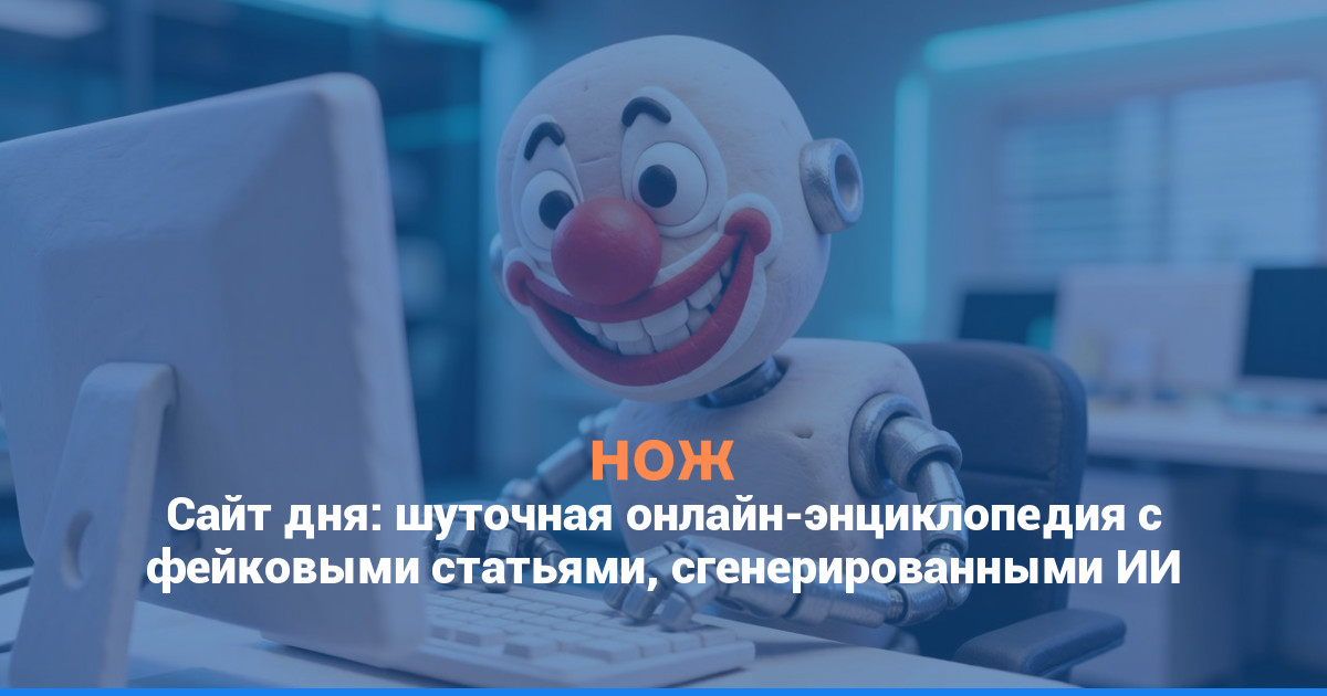 Сайт дня: шуточная онлайн-энциклопедия с фейковыми статьями, сгенерированными ИИ