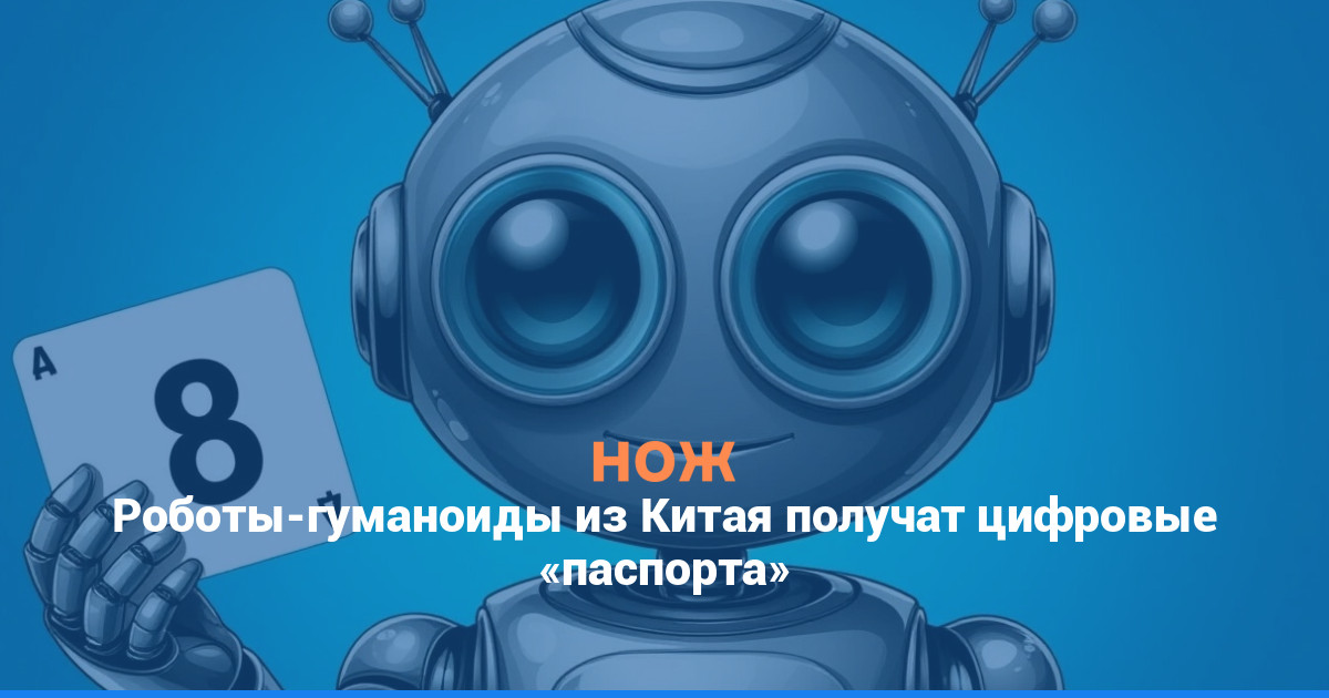 Роботы-гуманоиды из Китая получат цифровые «паспорта»