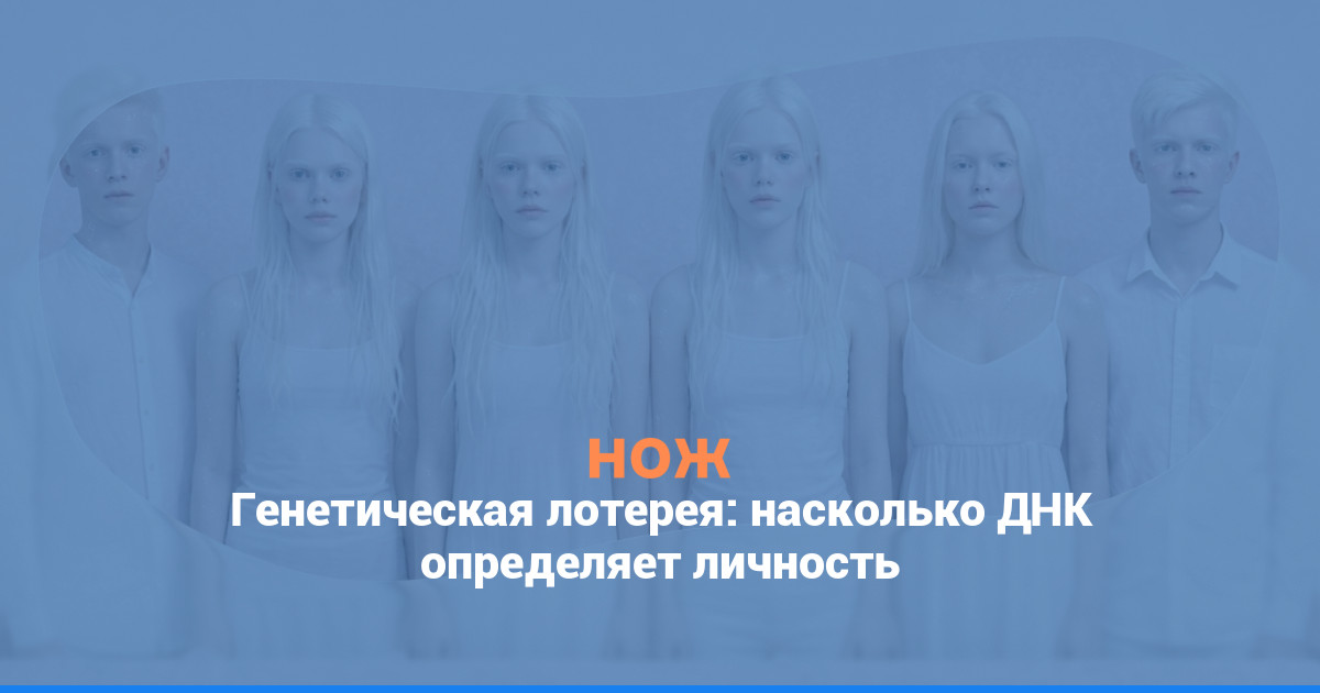 Генетическая лотерея: насколько ДНК определяет личность