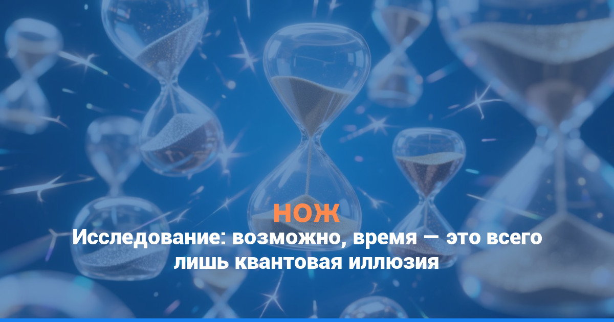 Исследование: возможно, время — это всего лишь квантовая иллюзия