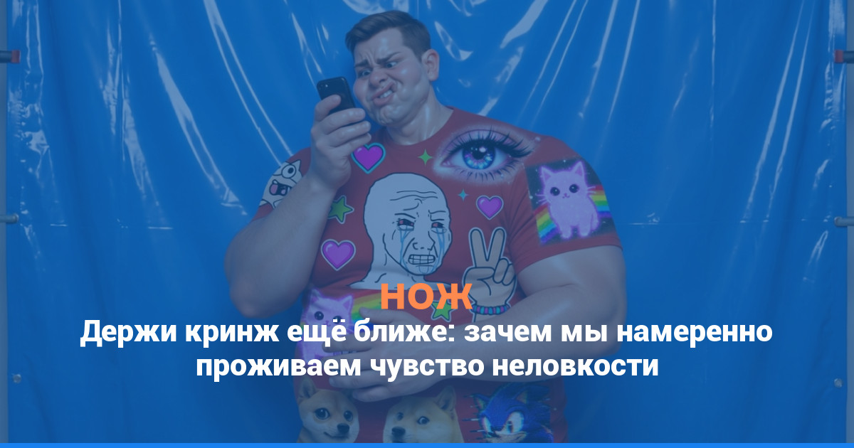 Держи кринж ещё ближе: зачем мы намеренно проживаем чувство неловкости