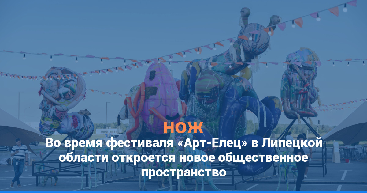 Во время фестиваля «Арт-Елец» в Липецкой области откроется новое общественное пространство - knife.media