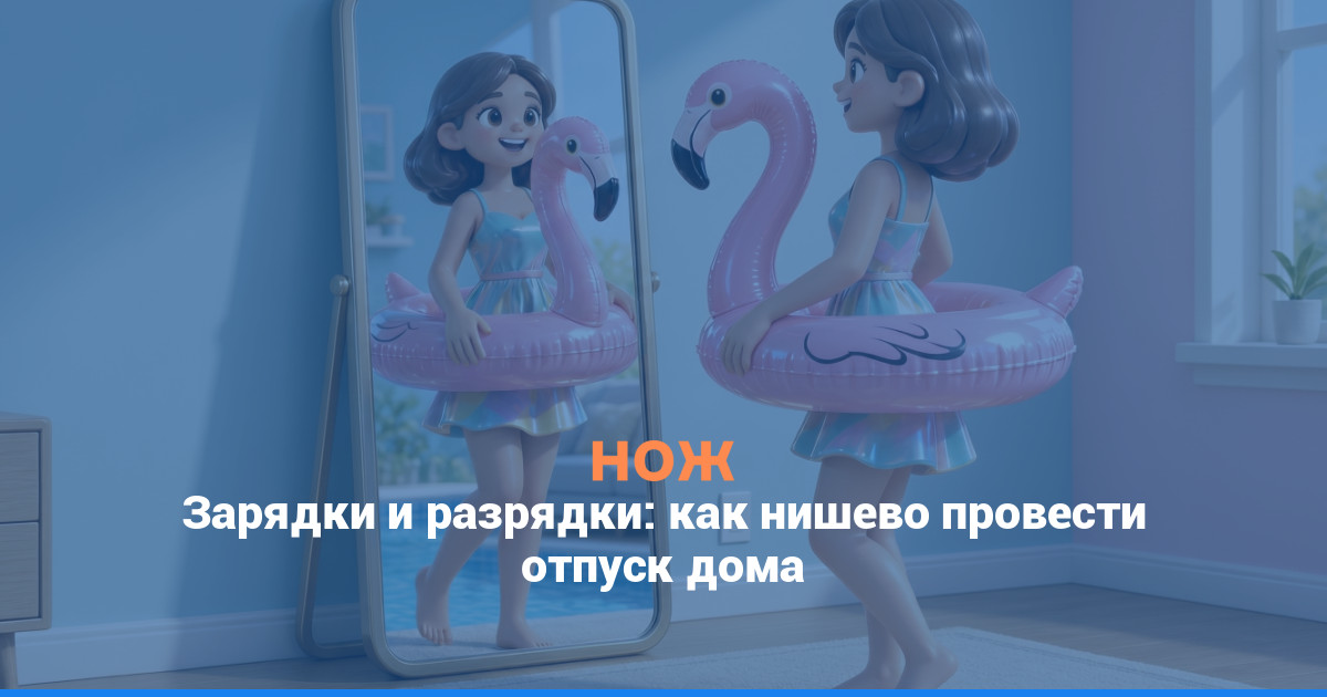 Зарядки и разрядки: как нишево провести отпуск дома