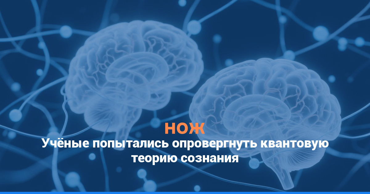 Учёные попытались опровергнуть квантовую теорию сознания